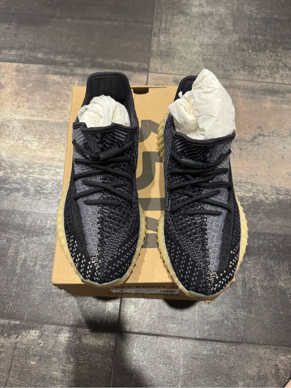 adidas Yeezy Boost 350 V2 in Black and Cream Sole